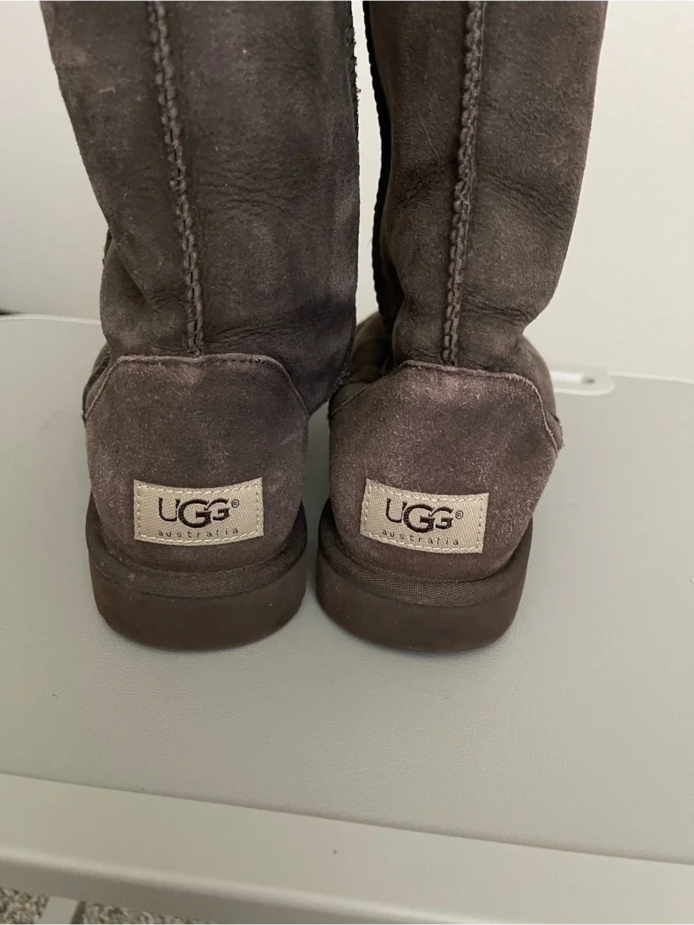 UGG Tall Suede Boots in Brown